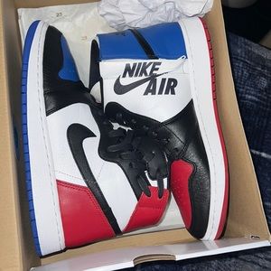 Jordan 1 rebel size 8.5 wmns color blue red white